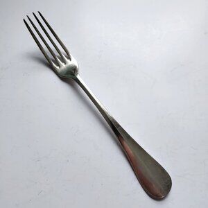 Vintage Christofle French Silverplate Fork Hallmark Stamp Mid‑Century Design